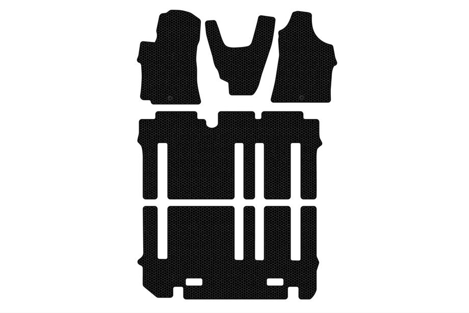 Hyundai H300, H1, Starex 2008-2020 Tapis en caoutchouc Carsuit (habitacle complet, noir) Photo 1