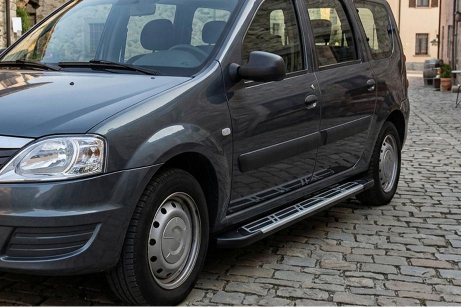 Dacia Logan MCV 2004-2014 Marchepieds Latéraux Sunrise (2 pcs, Aluminium) Image