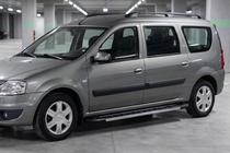 Renault Logan MCV 2005-2013 Marchepieds Latéraux RedLine V1 (2 pcs, Aluminium) photo 3