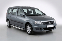 Renault Logan MCV 2005-2013 Marchepieds Latéraux Line (2 pcs, Aluminium) photo 1