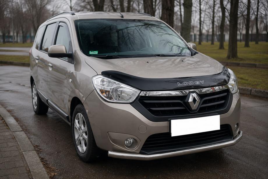 Renault Lodgy 2013-2022 Pare-buffle Avant ST008 (Inox) Photo 2