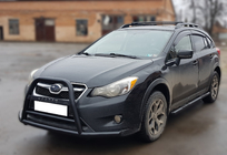 Subaru XV 2011-2017 Pare-buffle F1-71 Noir (Inox) photo 2