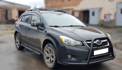 Subaru XV 2011-2017 Pare-buffle F1-71 Noir (Inox) photo 3
