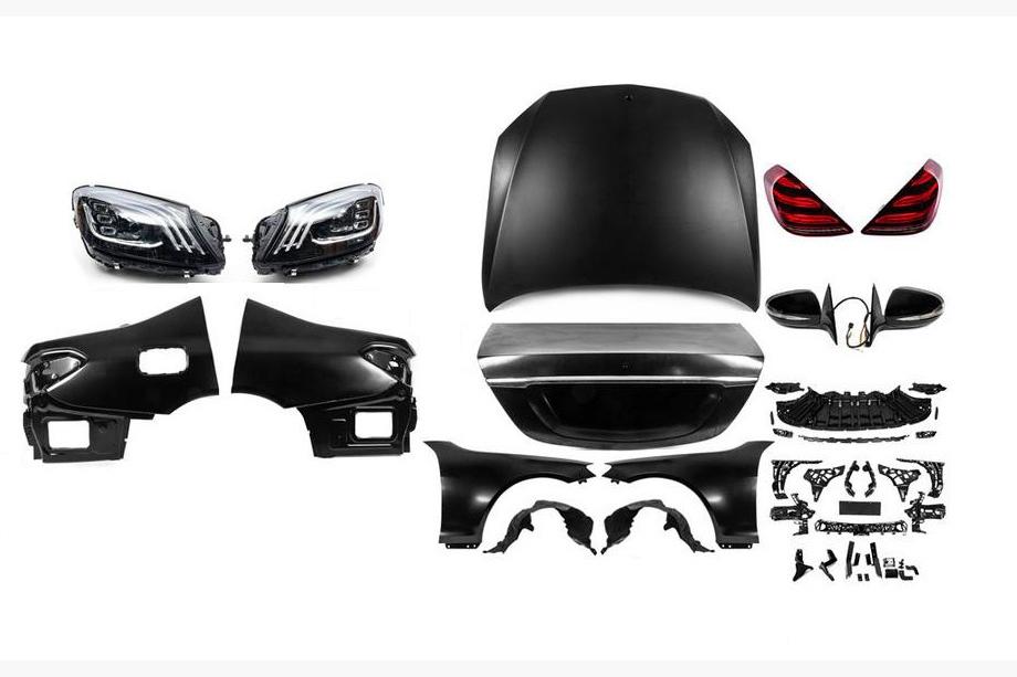Mercedes S-class W221 2005-2013 Kit restylage vers W222 (sans pare-chocs) Image