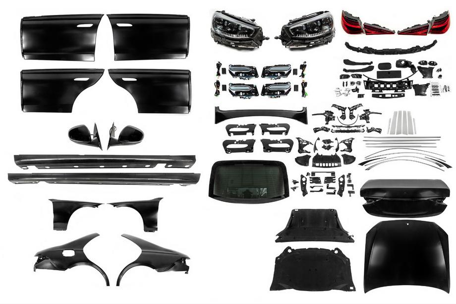 Mercedes S-class W221 2005-2013 Kit de restylage en W223 avec poignées de porte et inserts de finition (sans pare-chocs) Photo 1
