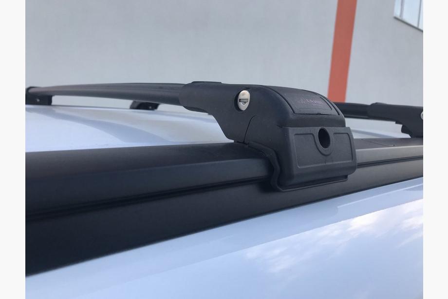 Renault Lodgy 2013-2022 Barres de toit (transversales) pour barres longitudinales intégrées verrouillables WingCarrier V2 (2 pcs) Gris Photo 22