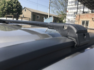 Dacia Lodgy 2012-2022 Barres de toit (transversales) pour barres longitudinales intégrées verrouillables WingCarrier V2 (2 pcs) Noir photo 16