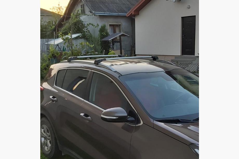 Kia Sportage 2015-2021 Barres de toit (transversales) pour barres longitudinales intégrées verrouillables WingCarrier V2 (2 pcs) Gris Photo 17
