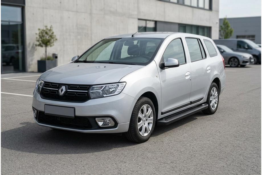 Renault Logan MCV 2013-2022 Marchepieds Latéraux Allmond Black (2 pcs, Aluminium) Image