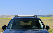 Volvo XC90 2015- Barres de toit (transversales) pour barres longitudinales intégrées verrouillables WingCarrier V2 (2 pcs) Noir photo 2