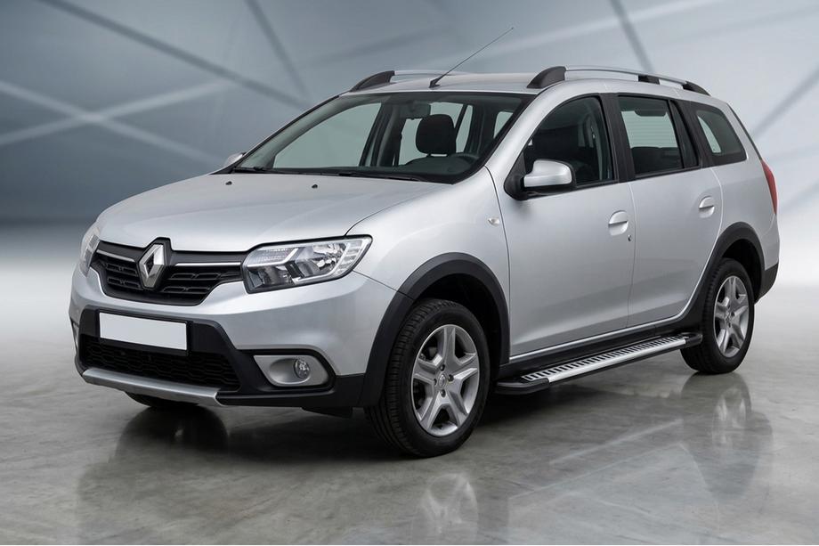 Renault Logan MCV 2013-2022 Marchepieds Latéraux Line (2 pcs, Aluminium) Image