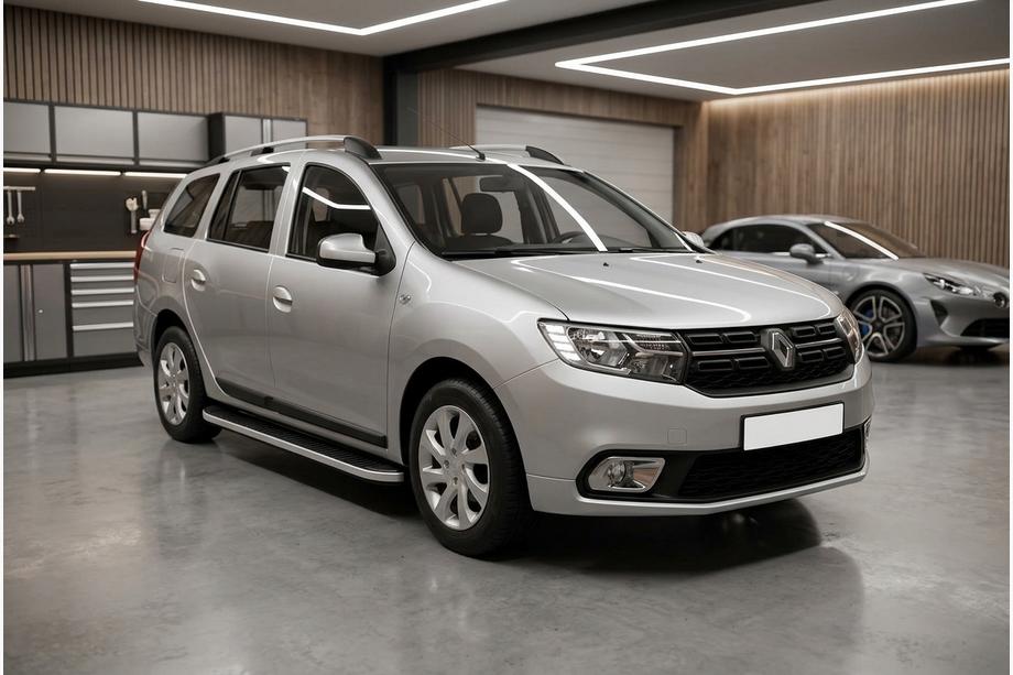 Renault Logan MCV 2013-2022 Marchepieds Latéraux Tayga Grey (2 pcs, Aluminium) Image