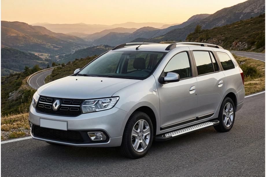Renault Logan MCV 2013-2022 Marchepieds latéraux Allmond Grey (2 pcs, aluminium) Image