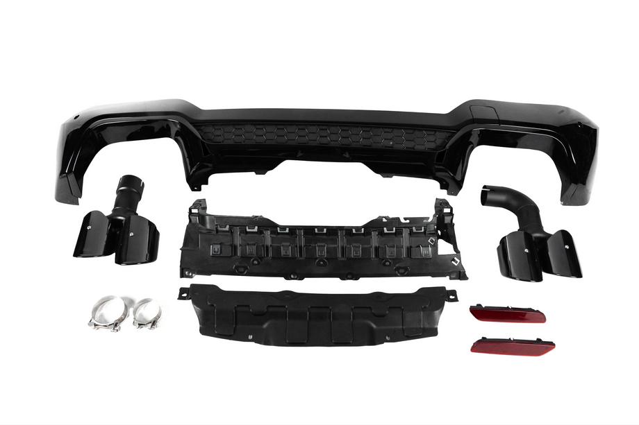 BMW X3 G01 2018- Diffuseur arrière avec embouts d’échappement (pour F97/M-Sport 2022-2024) Photo 1