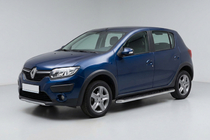 Dacia Sandero 2013-2020 Marchepieds Latéraux Maydos V1 (2 pcs, Aluminium & Inox) photo 1