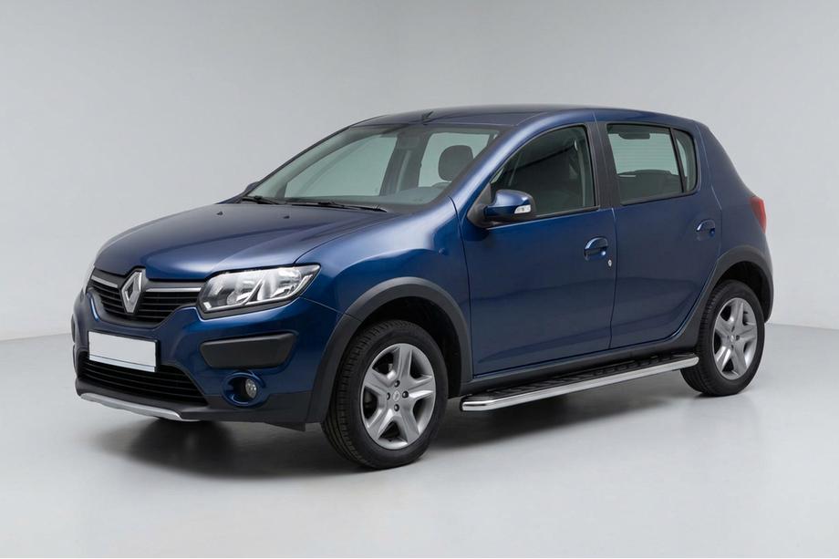 Renault Sandero 2013-2022 Marchepieds Latéraux Maydos V1 (2 pcs, Aluminium & Inox) Image