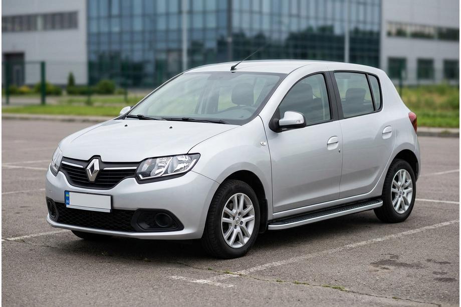 Renault Sandero 2013-2022 Marchepieds Latéraux Tayga Grey (2 pcs, Aluminium) Image