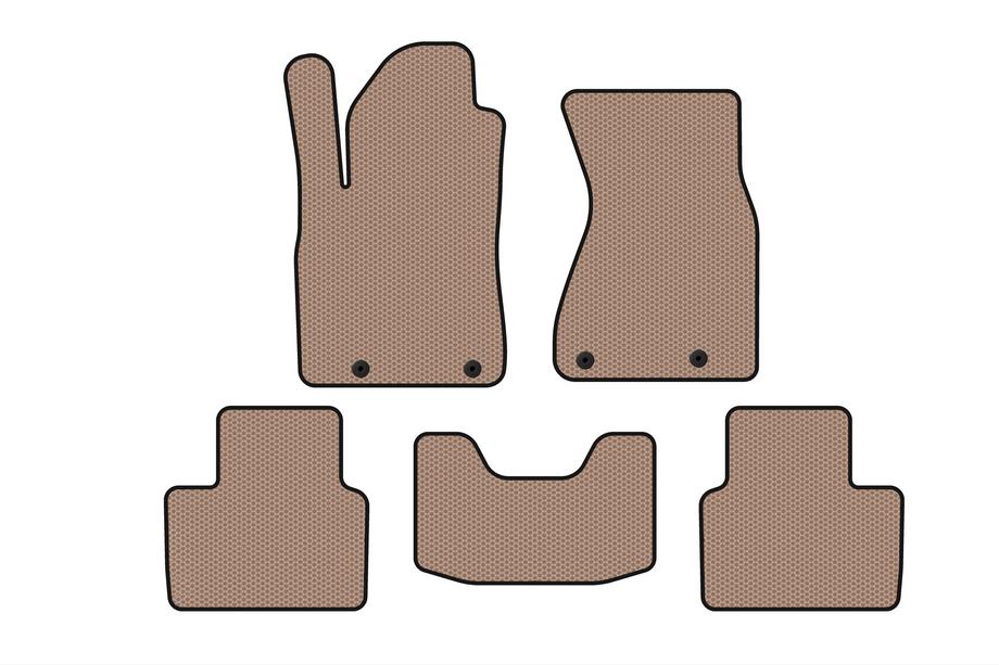 Audi A8 1994-2002 Tapis de sol en caoutchouc Carsuit (Sedan, beige) Photo 1