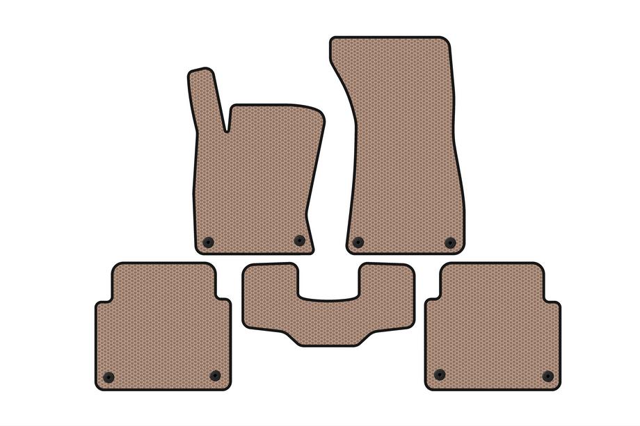 Audi A8 2002-2009 Tapis en Caoutchouc Carsuit (Short, Beige) Photo 1