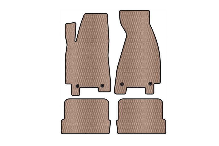 Audi 80/90 1987-1996 Tapis en Caoutchouc Carsuit (1991-1996, Coupé, Beige) Image