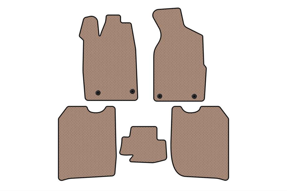 Audi 100 C3 1988-1991 Tapis de sol en caoutchouc Carsuit (1982-1988, Sedan, beige) Photo 1