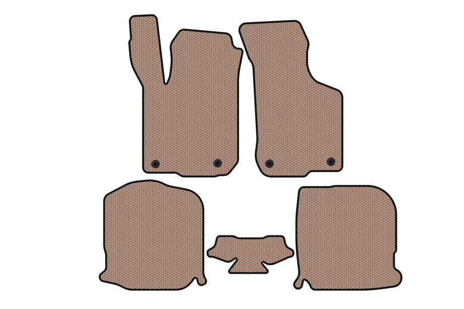 Audi A3 1996-2003 Tapis en caoutchouc Carsuit (HB, 3 portes, beige) Image