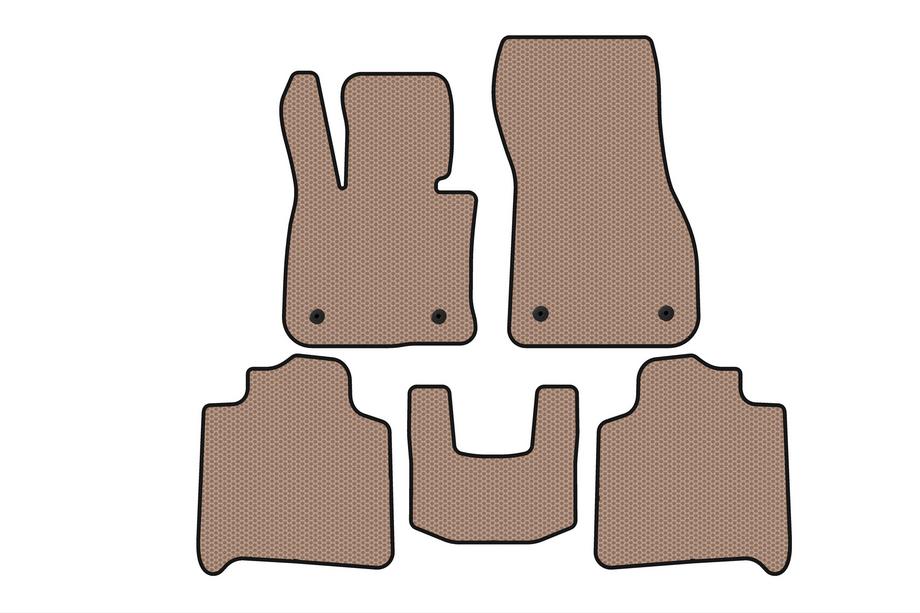 BMW 2 Series Active Tourer F45/F46 2014-2021 Tapis en Caoutchouc Carsuit (Pour F46, 3 Rangées, Beige) Photo 1