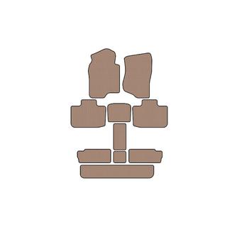 Tapis en caoutchouc Carsuit (3 rangées, beige) Cadillac Escalade 2007-2014 photo 1