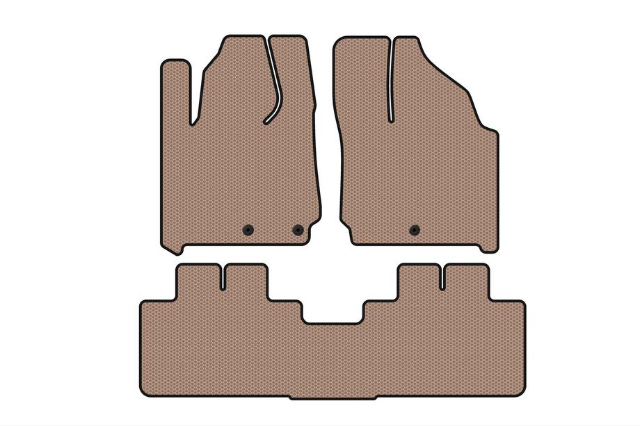 Cadillac SRX 2010-2016 Tapis en caoutchouc Carsuit (beige) Photo 1