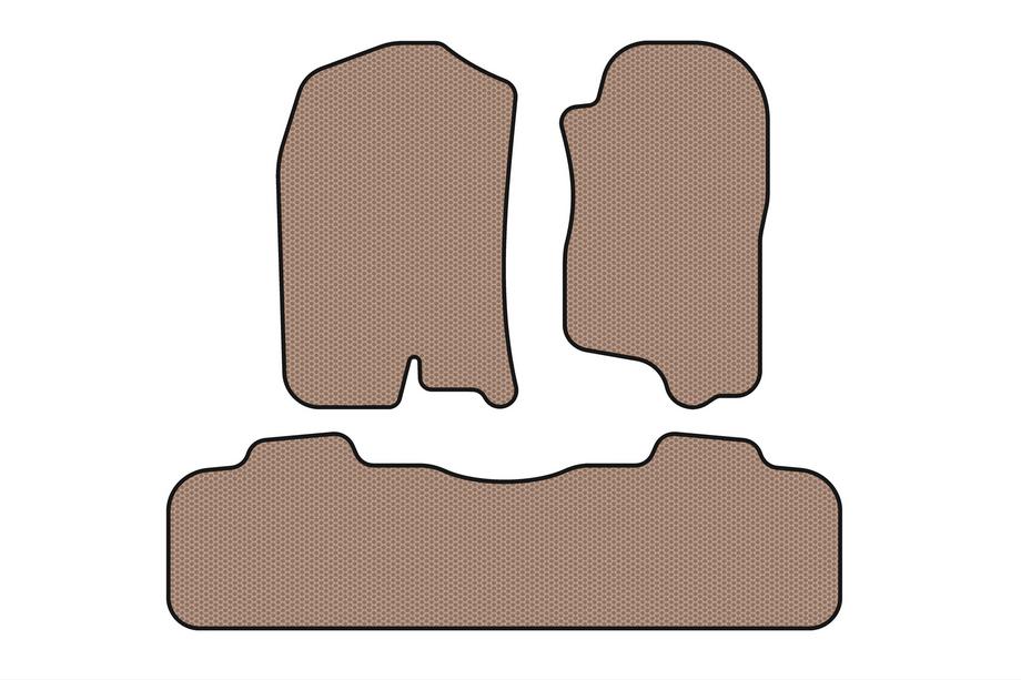 Chevrolet Tahoe 2007-2014 Tapis en Caoutchouc Carsuit (2 Rangées, 2007-2014, Beige) Image