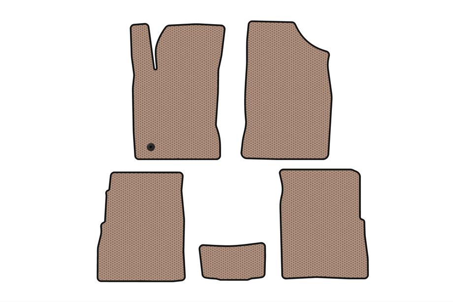 Chrysler PT Cruiser 2000-2010 Tapis en caoutchouc Carsuit (HB, 5 portes, Restylage, beige) Photo 1