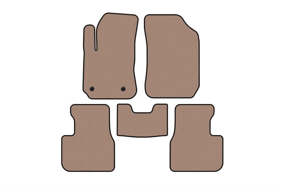 Citroen Cactus 2014-2020 Tapis en Caoutchouc Carsuit (Beige) Image