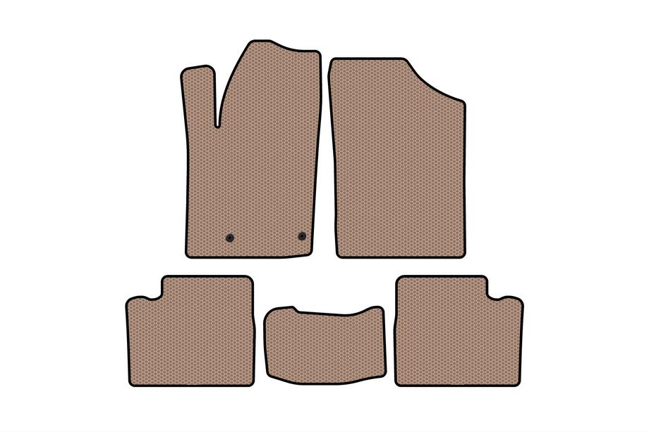 Citroen Berlingo 1996-2008 Tapis en Caoutchouc Carsuit (Beige) Photo 1