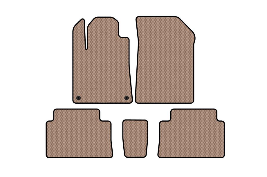 Citroen C-5 2001-2008 Tapis en Caoutchouc Carsuit (Beige) Image