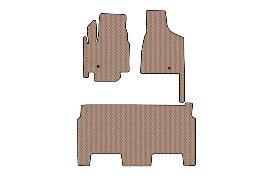 Dodge Grand Caravan V 2008-2020 Tapis en Caoutchouc Carsuit (2008-2020, 2 Rangées, 8 Places/Équipement SXT, Beige) Photo 1