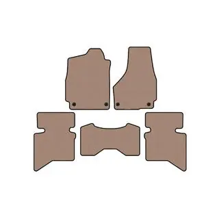 Tapis en caoutchouc Carsuit (2009+, 5 places/Double cabine, beige) photo 1