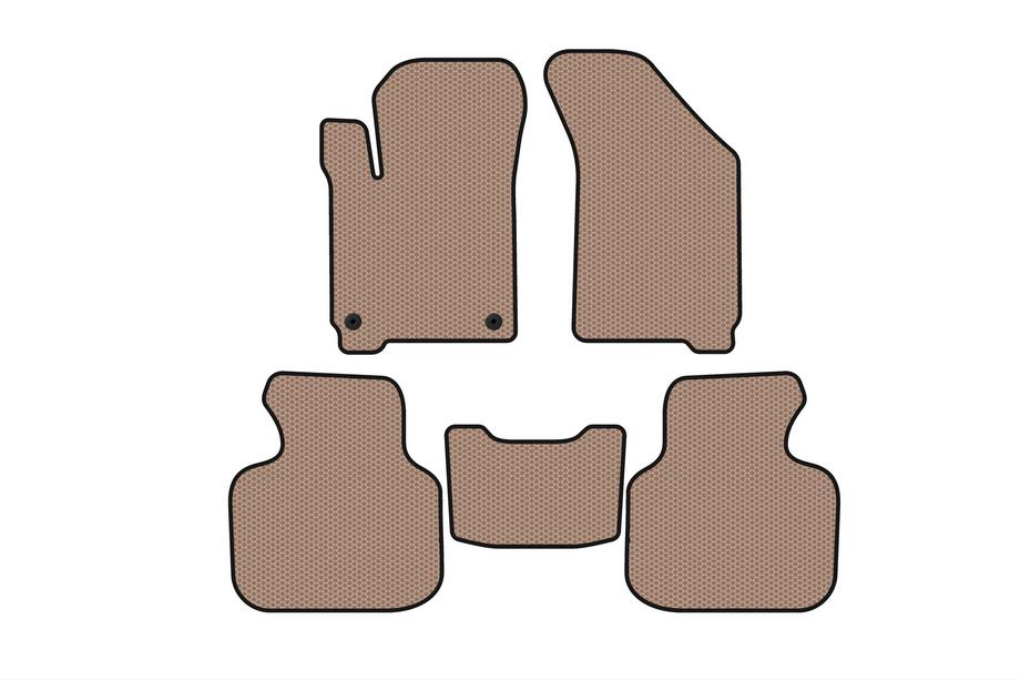 Dodge Journey 2008-2020 Tapis en caoutchouc Carsuit (2011-2020, 7 places, beige) Photo 1