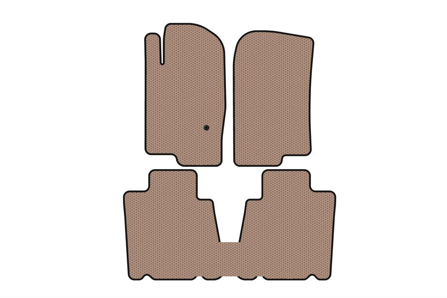 Ford Explorer 2001-2005 Tapis en caoutchouc Carsuit (2 rangées, beige) Image