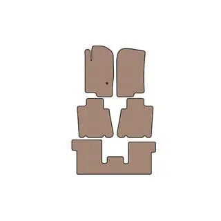 Tapis en caoutchouc Carsuit (3 rangées, beige) photo 1