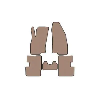 Tapis en caoutchouc Carsuit (2011-2018, HB, 3 portes, beige) photo 1