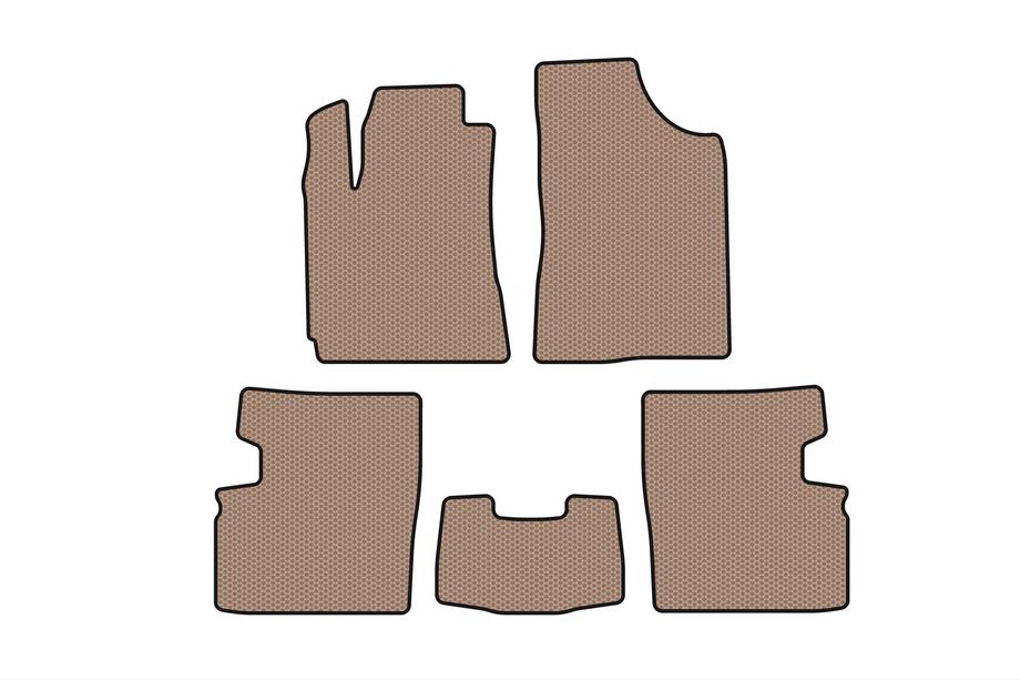 Geely Emgrand EC7 2009- Tapis en caoutchouc Carsuit (2009-2014, HB, 5 portes, beige) Image