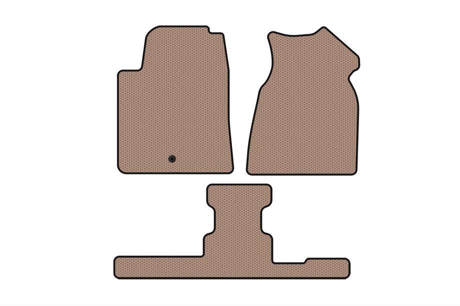 GMC Acadia 2006-2017 Tapis en caoutchouc Carsuit (1+3 rangées, 2013-2017, beige) Image