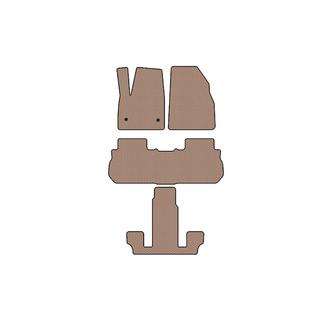 Tapis en caoutchouc Carsuit (3 rangées, 2017-2019, beige) GMC Acadia 2017- photo 1