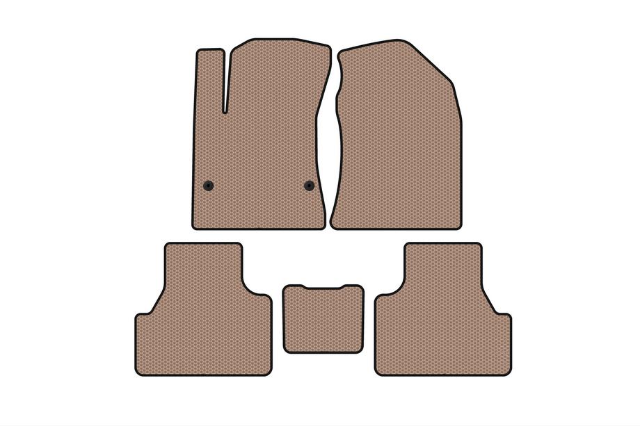 Hyundai Kona 2017-2023 Tapis en caoutchouc Carsuit (Électrique, Beige) Photo 1