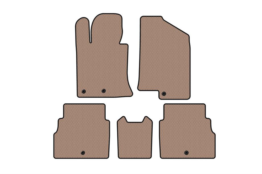 Hyundai Sonata YF 2010-2014 Tapis en caoutchouc Carsuit V2 (beige) Image