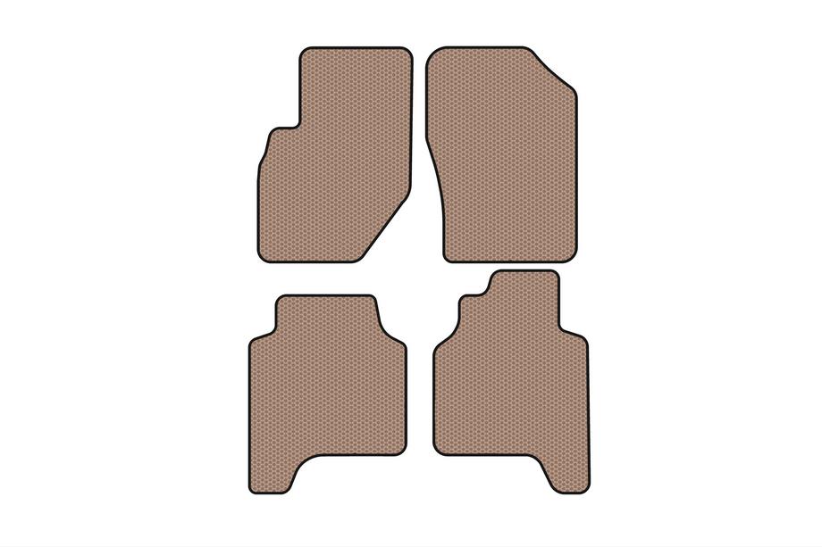 Hyundai Terracan 2001-2007 Tapis en Caoutchouc Carsuit (Beige) Image
