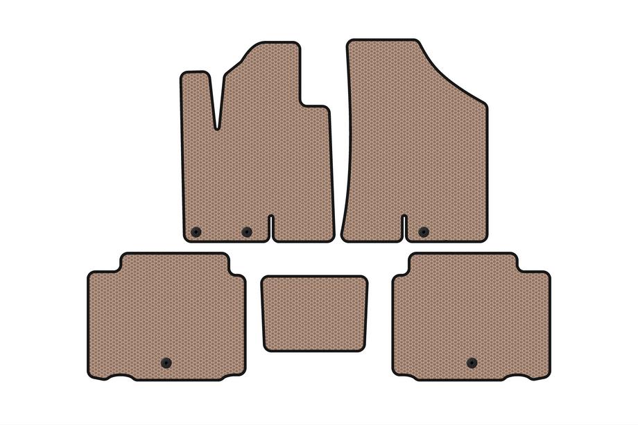 Hyundai IX55 2007-2012 Tapis en Caoutchouc Carsuit (Beige) Image