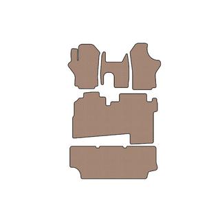 Tapis en caoutchouc Carsuit (2004-2007, 3 rangées, 8 places, beige) Hyundai H200, H1, Starex 1998-2007 photo 1