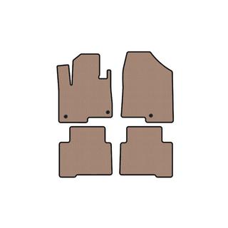 Tapis en caoutchouc Carsuit (2 rangées, pour Grand, beige) Hyundai Santa Fe 4 2018-2023 photo 1