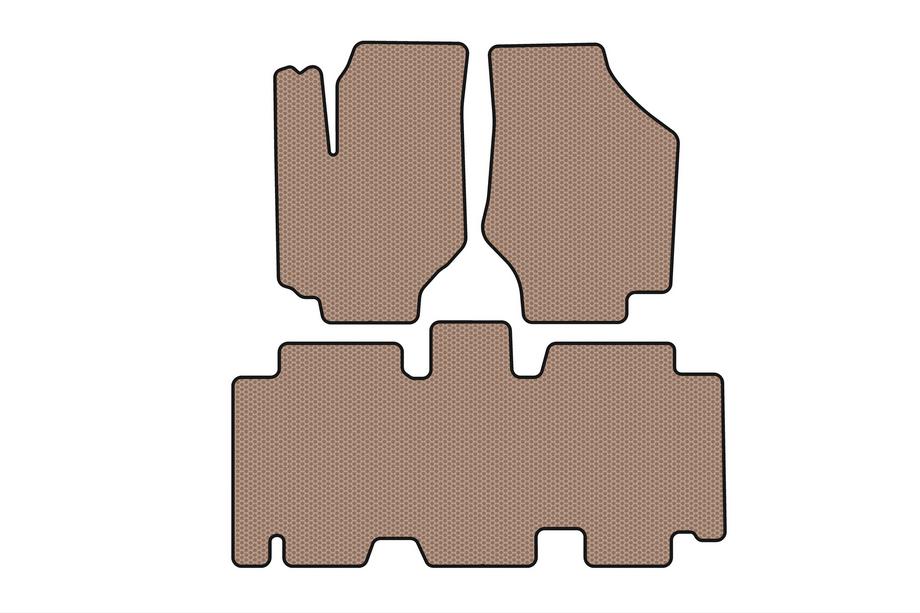 Hyundai Trajet 2000-2007 Tapis en Caoutchouc Carsuit (Beige) Photo 1